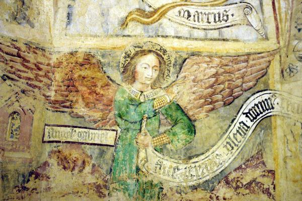 Aquila János: Angyal a veleméri román kori templomból